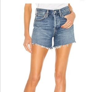 AGOLDE Parker Long Vintage Loose Short in Skywave